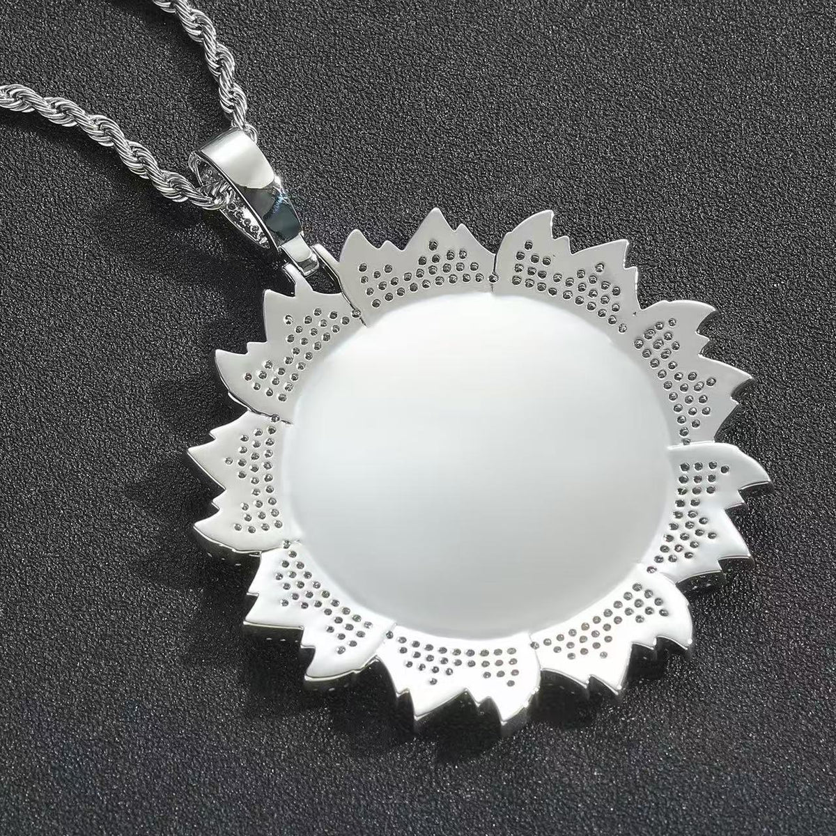 Memory Photo & Flower Locket Pendant